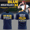 Morgan Wallen X Michigan Wolverines Merch Still The Problem Tour 2026 T-Shirt Go Blue Shirt - Merchluma