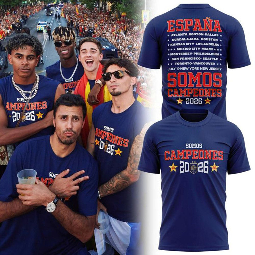 Spain World Cup 2026 Champions Shirt Somos Campeones Football T-Shirt Spain FIFA Merch Fan Gear - Merchluma