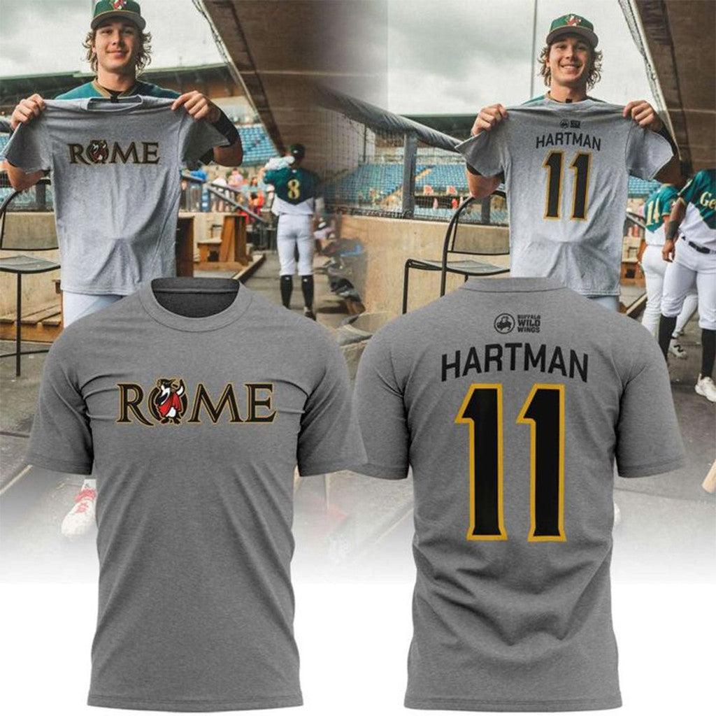 Rome Emperors Baseball Hartman 11 Rome Shirt Rome Emperors Merch Gifts For Husband - Merchluma