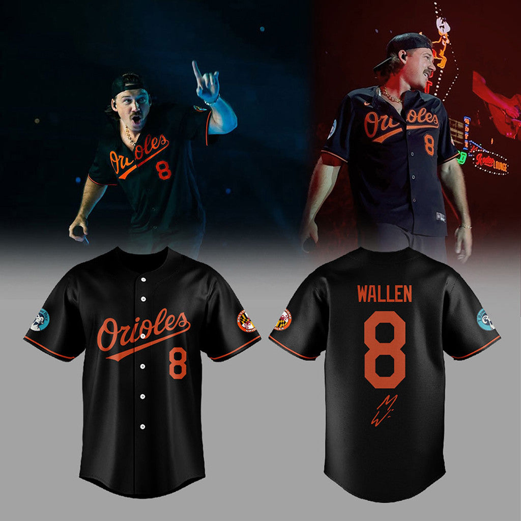 Morgan Wallen X Orioles Merch MW Still The Problem Tour 2026 Jersey No 8 Sign Jersey - Merchluma