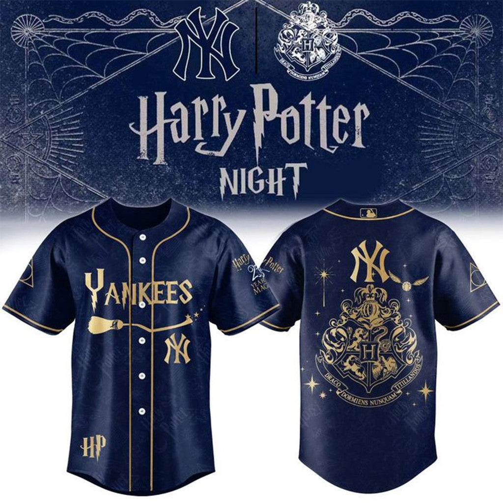 New York Yankees X Harry Potter Night 2026 Special Baseball Jersey Ny Yankees Merch Fan Gifts - Merchluma