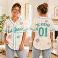 Custom Grade Level Teacher Baseball Jersey Back To School Gifts For Teacher Team - Merchluma