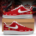 Personalized Formula One X Ferrari Shoes Sneakers Racing Fan Merch Gift For Dudes - Merchluma
