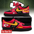 Personalized Kansas City Chiefs Bold Black And Red Shoes Sneakers 2026 KC Chiefs Merch - Merchluma