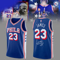 #23 Lebron James Jersey Shirt Philadelphia 76ers Lebron James Merch Basketball Fan Apparel - Merchluma