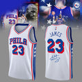 Lebron James Jersey Shirt #23 Philadelphia 76ers Lebron James Merch Basketball Fan Gift Ideas - Merchluma