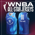 Personalized WNBA All-Star 2026 Blue Basketball Jersey Gifts For The Basketball Enthusiast - Merchluma