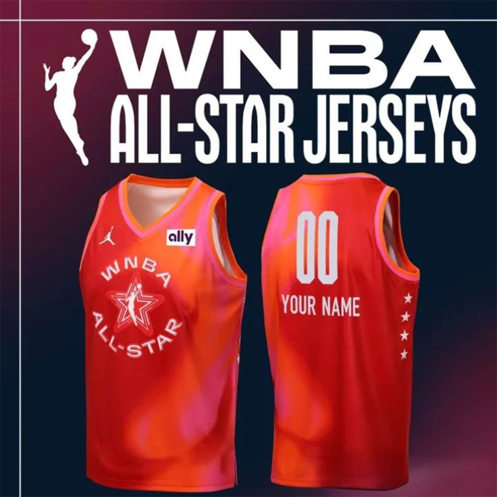 Personalized WNBA All-Star 2026 Red Basketball Jersey Unique Gifts For Baseball Fans - Merchluma