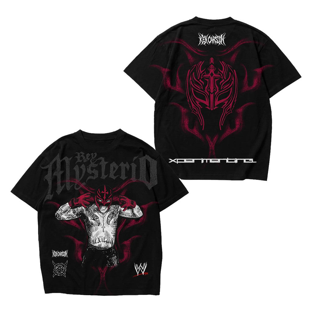 WWE X Ken Carson Merch 2026 Rey Mysterio T-Shirt Xperiment Shirt Colab Merch Gift For Fans - Merchluma
