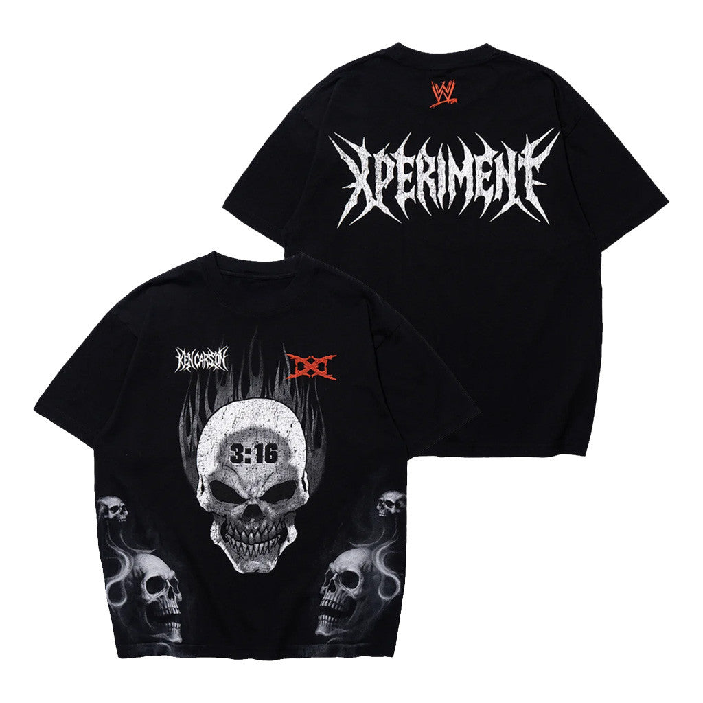 WWE X Ken Carson Merch 2026 WWE X Ken Carson Stone Cold T-Shirt Xperiment Merch Black - Merchluma