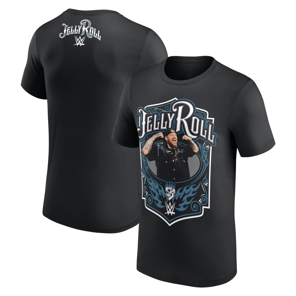 WWE Merch 2026 Black Jelly Roll Superstar T-Shirt Jelly Roll Merch Best Gift For Fans - Merchluma