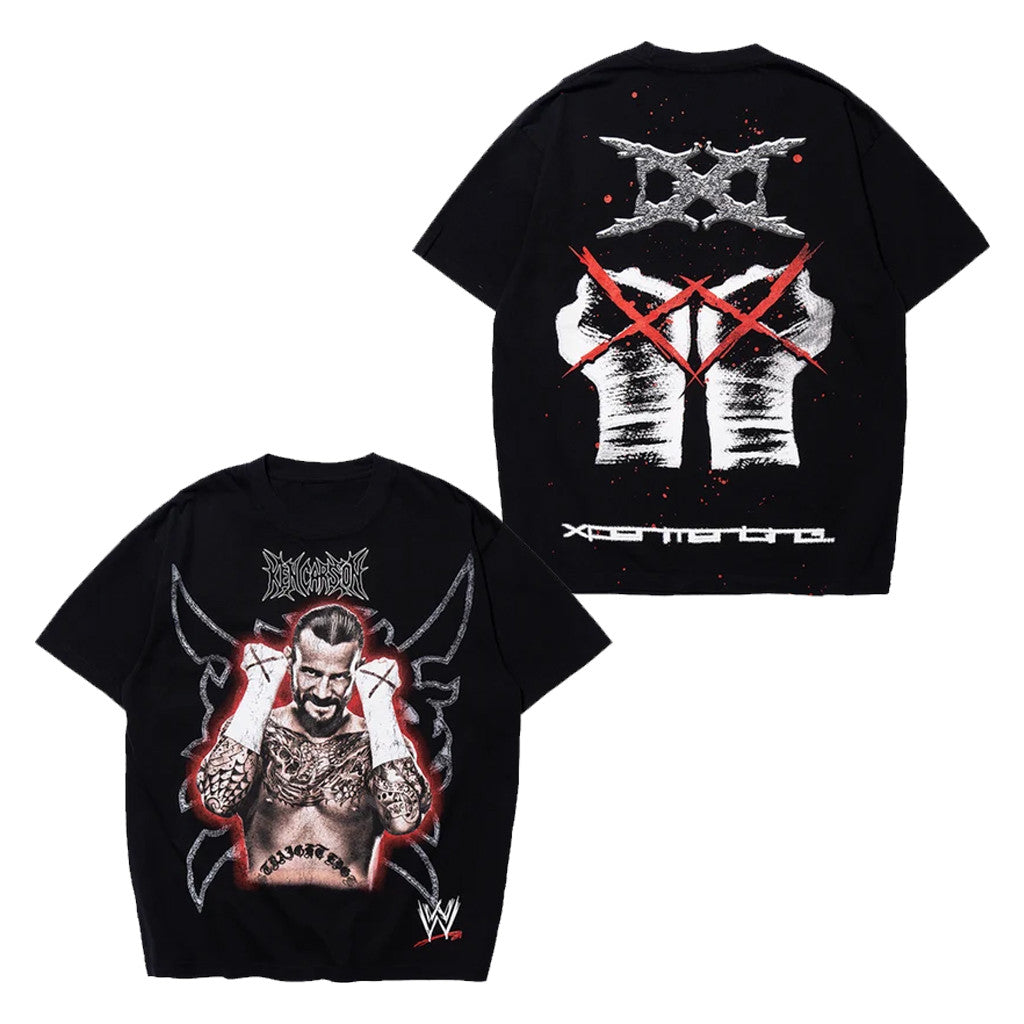 WWE X Ken Carson Merch 2026 CM Punk T-Shirt Xperiment Merch Gift Ideas For Wrestler - Merchluma