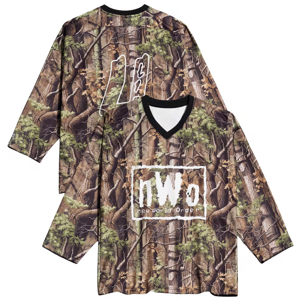 WWE Merch 2026 Chalk Line Camo nWo 4 Life Hockey Jersey Best Gifts For Boyfriend - Merchluma