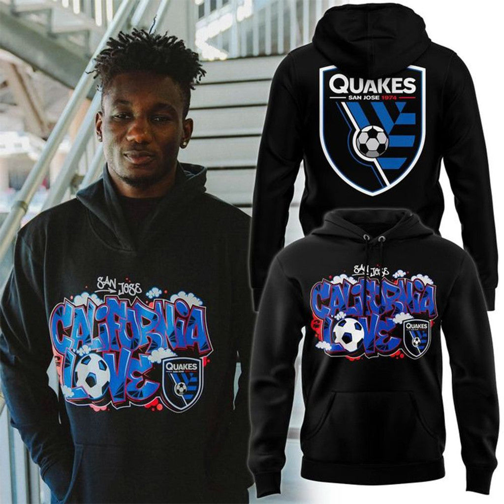 San Jose Earthquakes X Tupac California Love Graffiti Graphic Hoodie 2026 SJ Earthquakes Merch - Merchluma