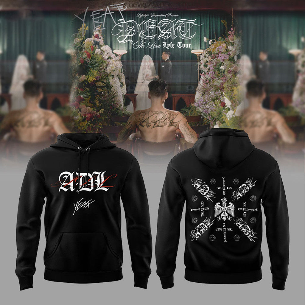 Yeat Merch The Love Lyfe Tour 2026 Hoodie ADL Hoodie Present For Hip Hop Fans - Merchluma