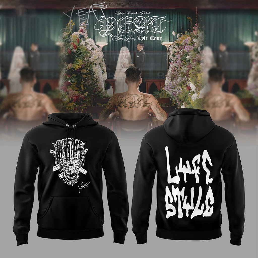Yeat Merch The Love Lyfe Tour 2026 Hoodie Lyfe Style Hoodie Gift For Rapper Fans - Merchluma