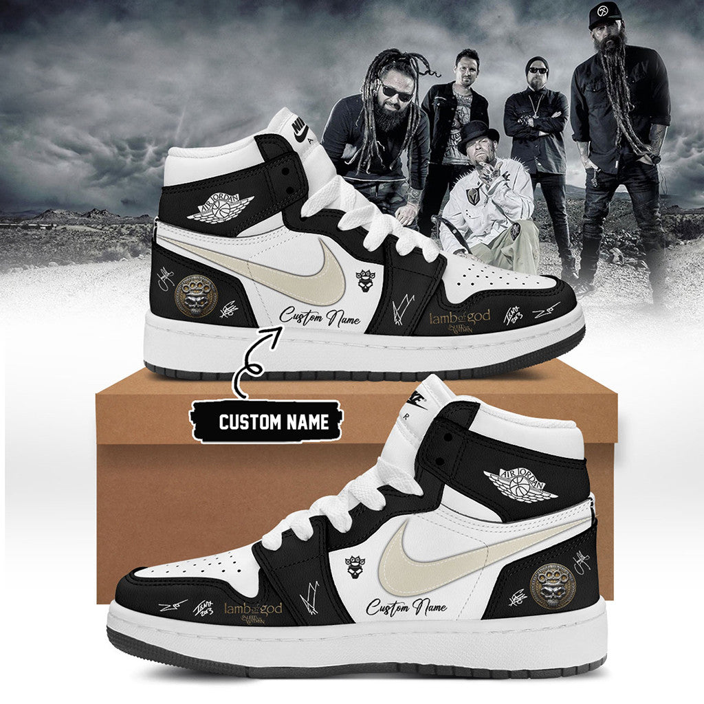 Customized Five Finger Death Punch Merch 5FDP Hits Me Tour 2026 Signed Sneakers Fan Merchandise - Merchluma