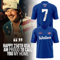 Morgan Wallen Merch X Independence Day 2026 Commemorative Collection Football Jersey Fan Gifts - Merchluma