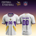 Personalized Minnesota Vikings Football X Football 2026 Jersey Minnesota Vikings Merch Fan Gift - Merchluma