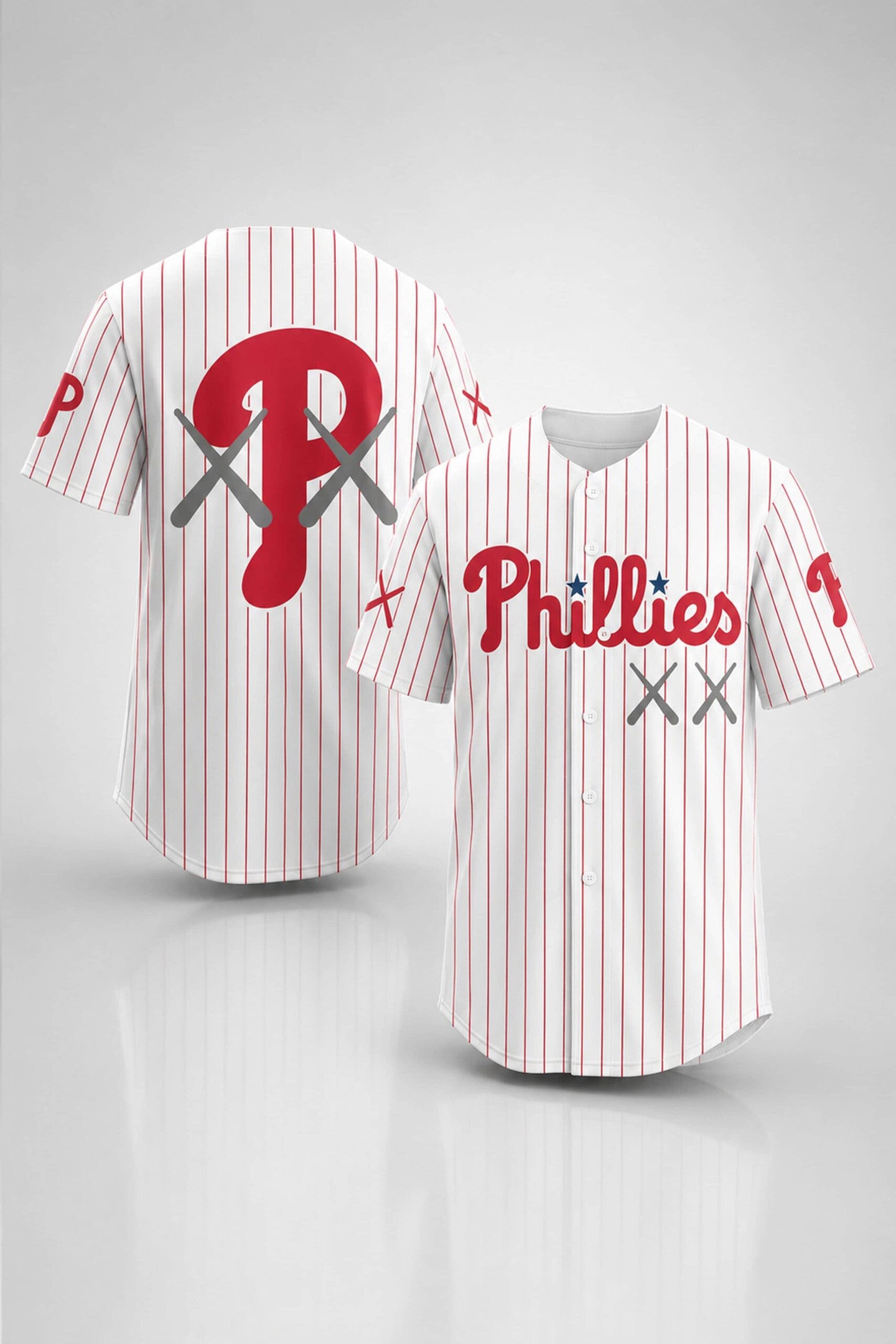 Philadelphia Phillies X Kaws 2026 Baseball Jersey Philadelphia Phillies Merch Baseball Fan Gift - Merchluma