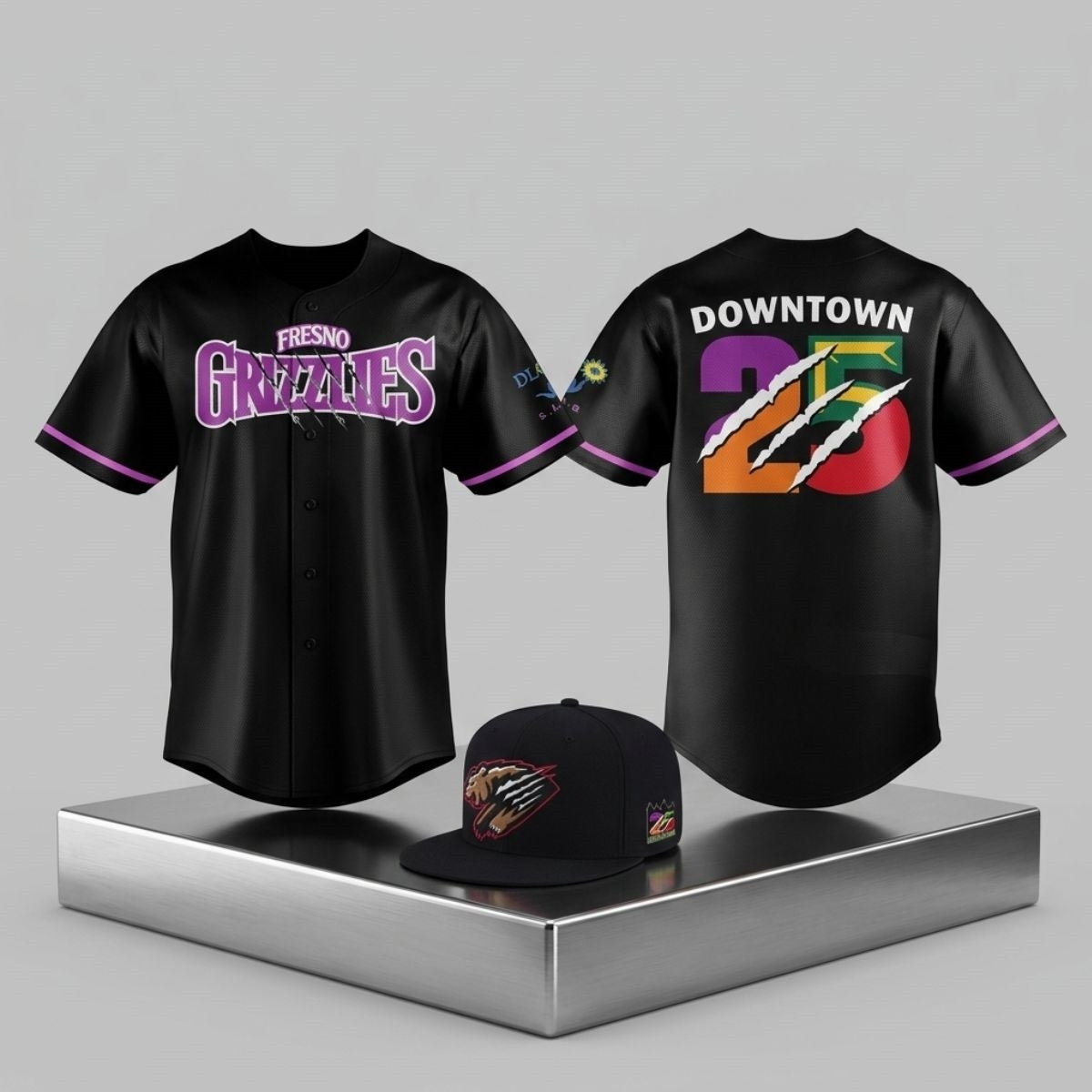 Fresno Grizzlies 25th Anniversary Downtown 2026 Baseball Jersey Fresno Grizzlies Merch Fan Gift - Merchluma