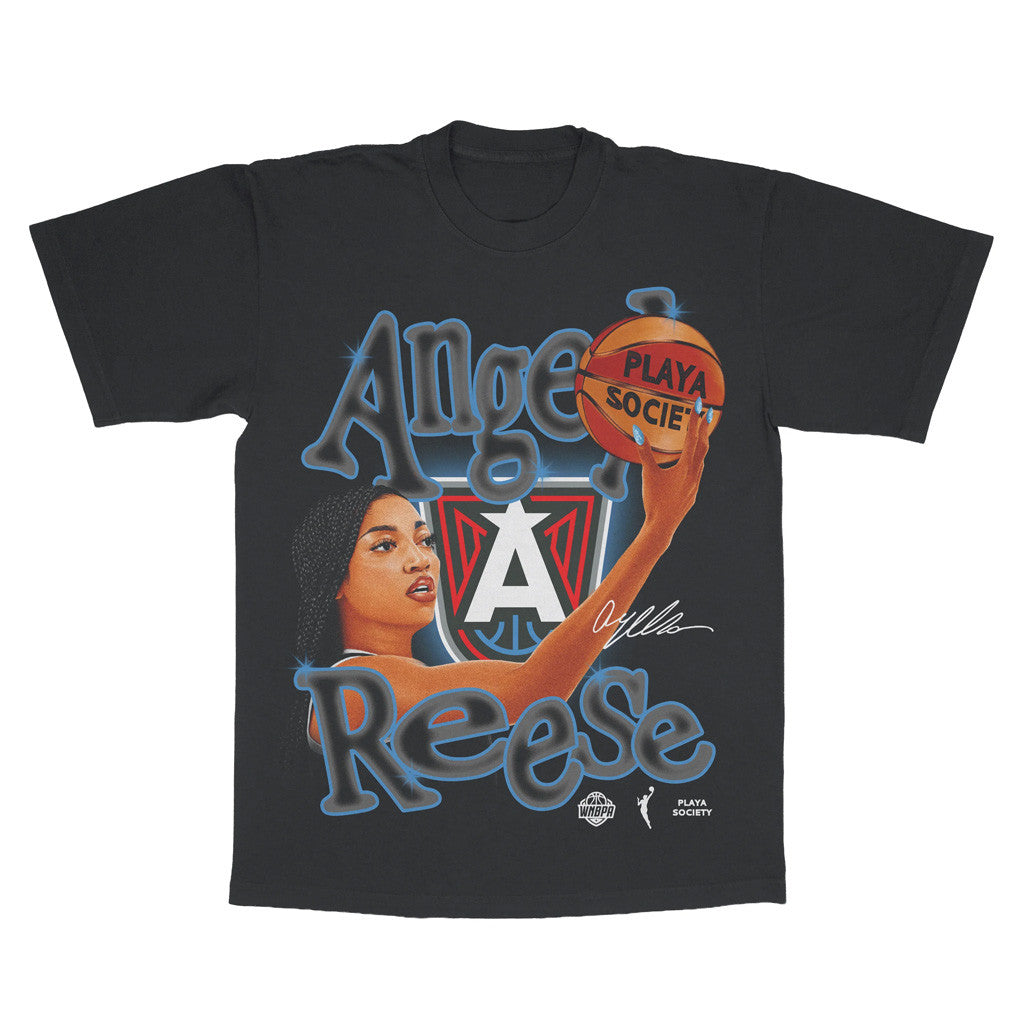 Playa Society Merch 2026 Angel Reese T-Shirt Atlanta Dream Merch Basketball Enthusiast Gifts - Merchluma