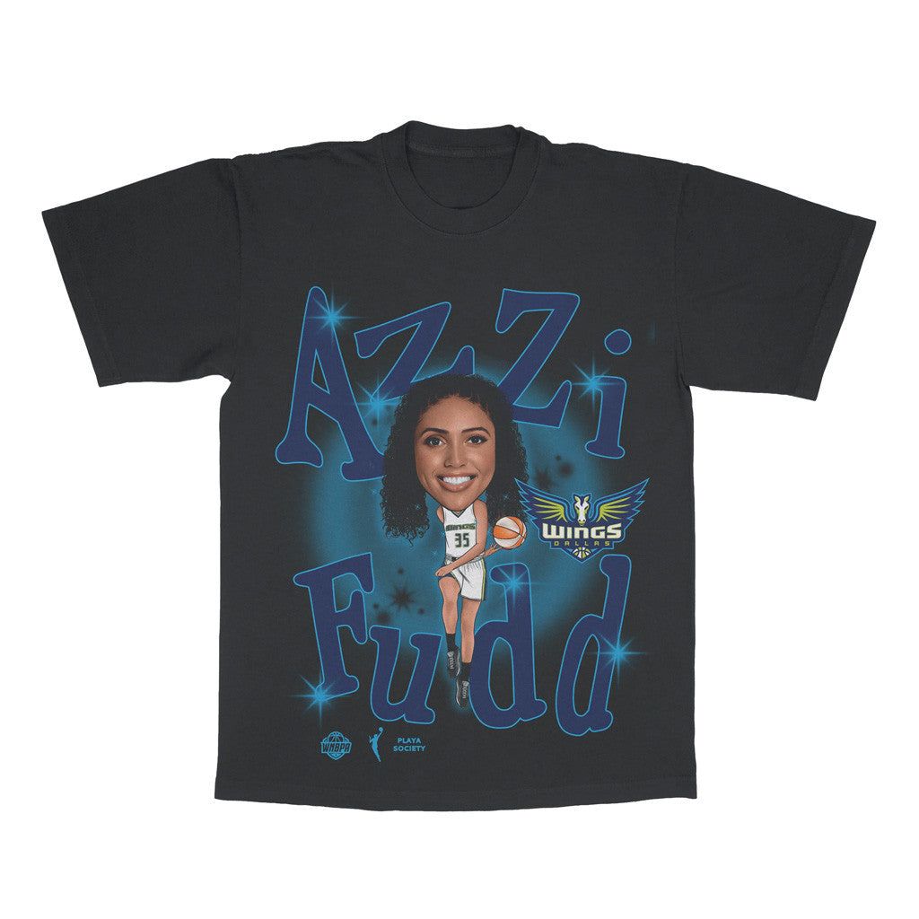 Playa Society Merch 2026 Playa Society WNBA Azzi Fudd Draft T-Shirt Dallas Wings Merch Fan Gift - Merchluma