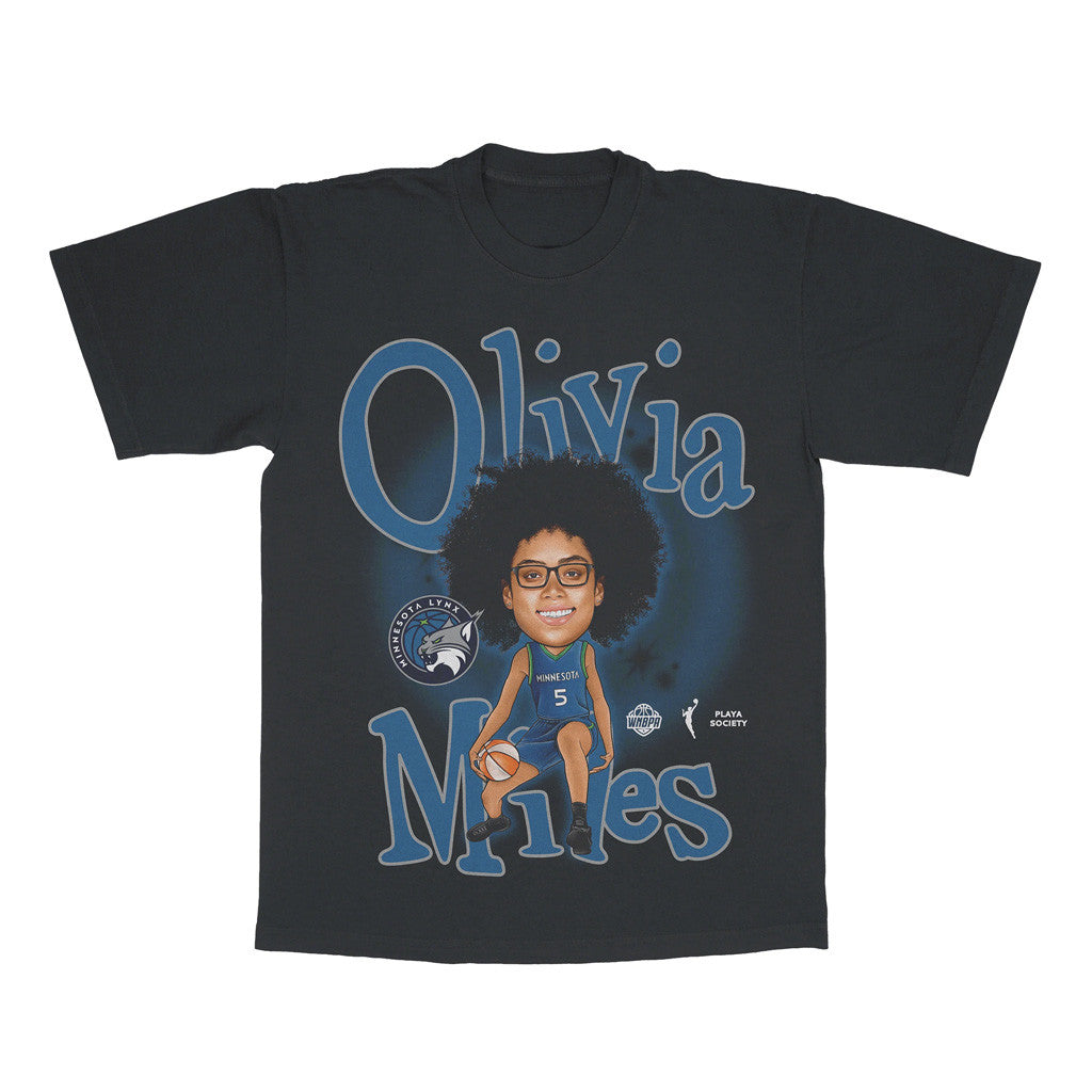 Playa Society Merch 2026 Playa Society WNBA Olivia Miles Draft T-Shirt MN Lynx Merch Fan Gifts - Merchluma