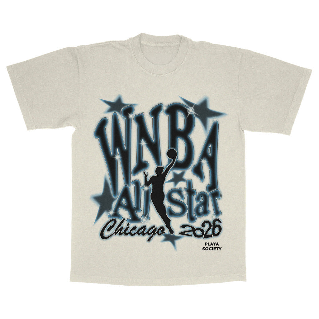 Playa Society Merch 2026 WNBA All-Star Chicago T-Shirt Best Gift For Basketball Lover - Merchluma