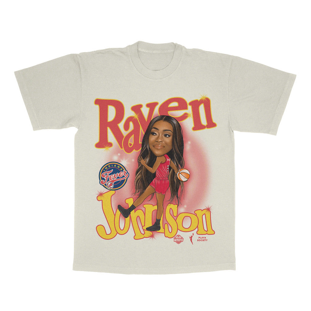 Playa Society Merch 2026 WNBA Raven Johnson Draft T-Shirt Indiana Fever Merch Gift For Fans - Merchluma