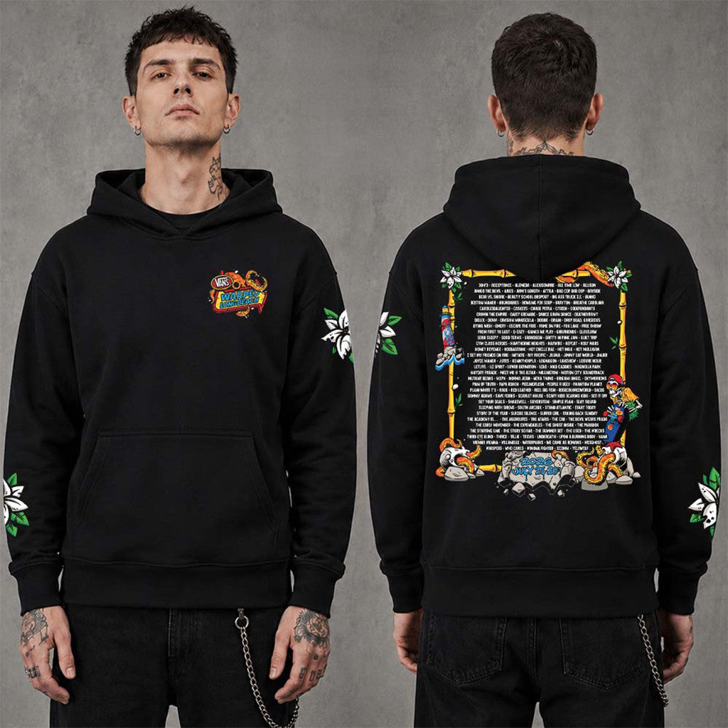 Vans Warped Tour 2026 Long Beach CA Lineup Hoodie Vans Warped Tour Merch Gift For Music Fans - Merchluma
