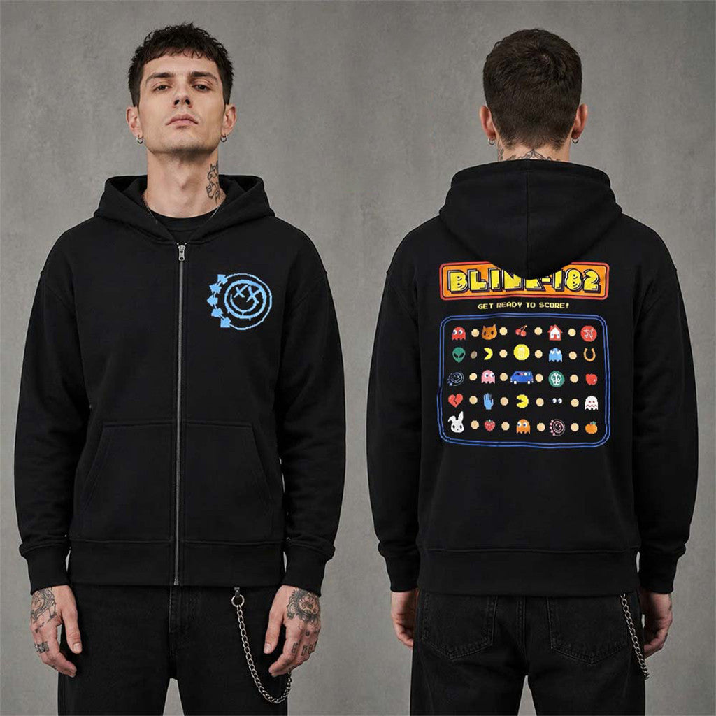 Blink-182 X Pacman San Diego Comic-Con 2026 Get Ready To Score Zip Hoodie Gifts For Fans - Merchluma