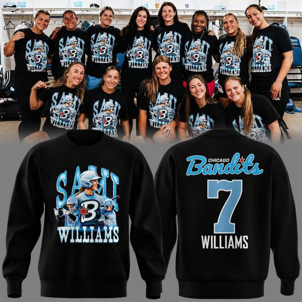 Chicago Bandits #7 Sami Williams Bandits 2026 Sweatshirt Chicago Bandits Merch Gift For Fans - Merchluma