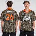 Luke Combs Europe And UK 2026 Camo V-Neck Jersey Luke Combs Merch Fans Gifts - Merchluma