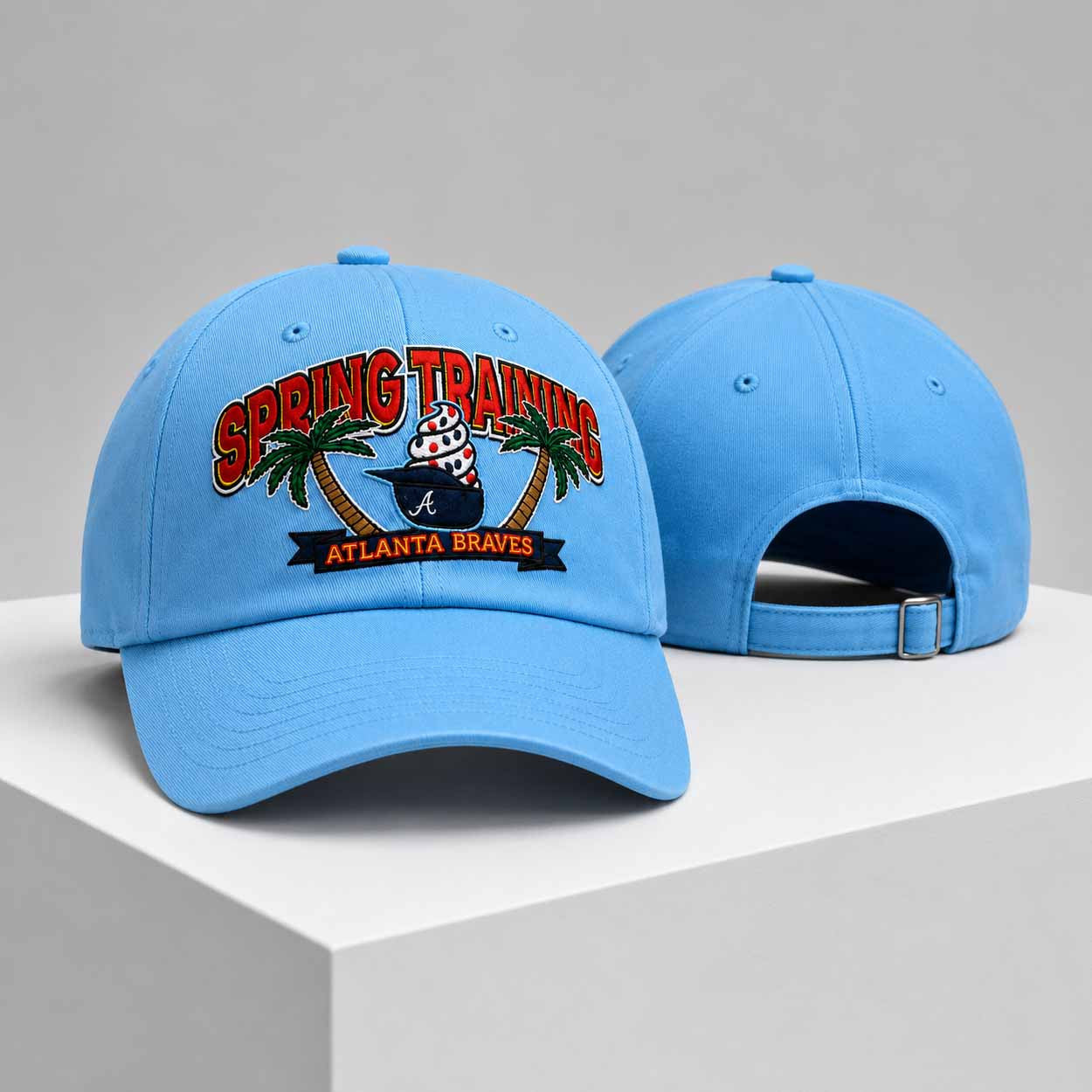 Atlanta Braves Spring Training Ice Cream Blue 2026 Hat Atlanta Braves Merch Gift For Fans - Merchluma