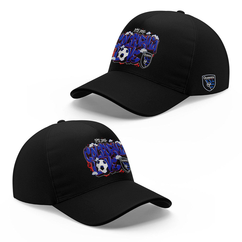 San Jose Earthquakes X Tupac California Love Graffiti Hat SJ Earthquakes Merch Fan Gifts - Merchluma