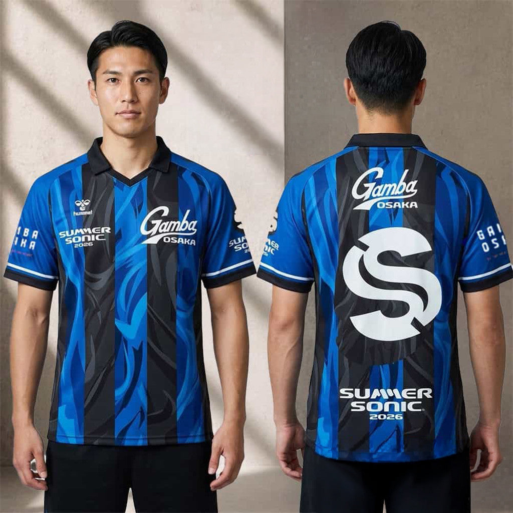 Summer Sonic 2026 Merch 25th Anniversary Gamba Osaka V-Neck Jersey Gifts For Teen Fans - Merchluma