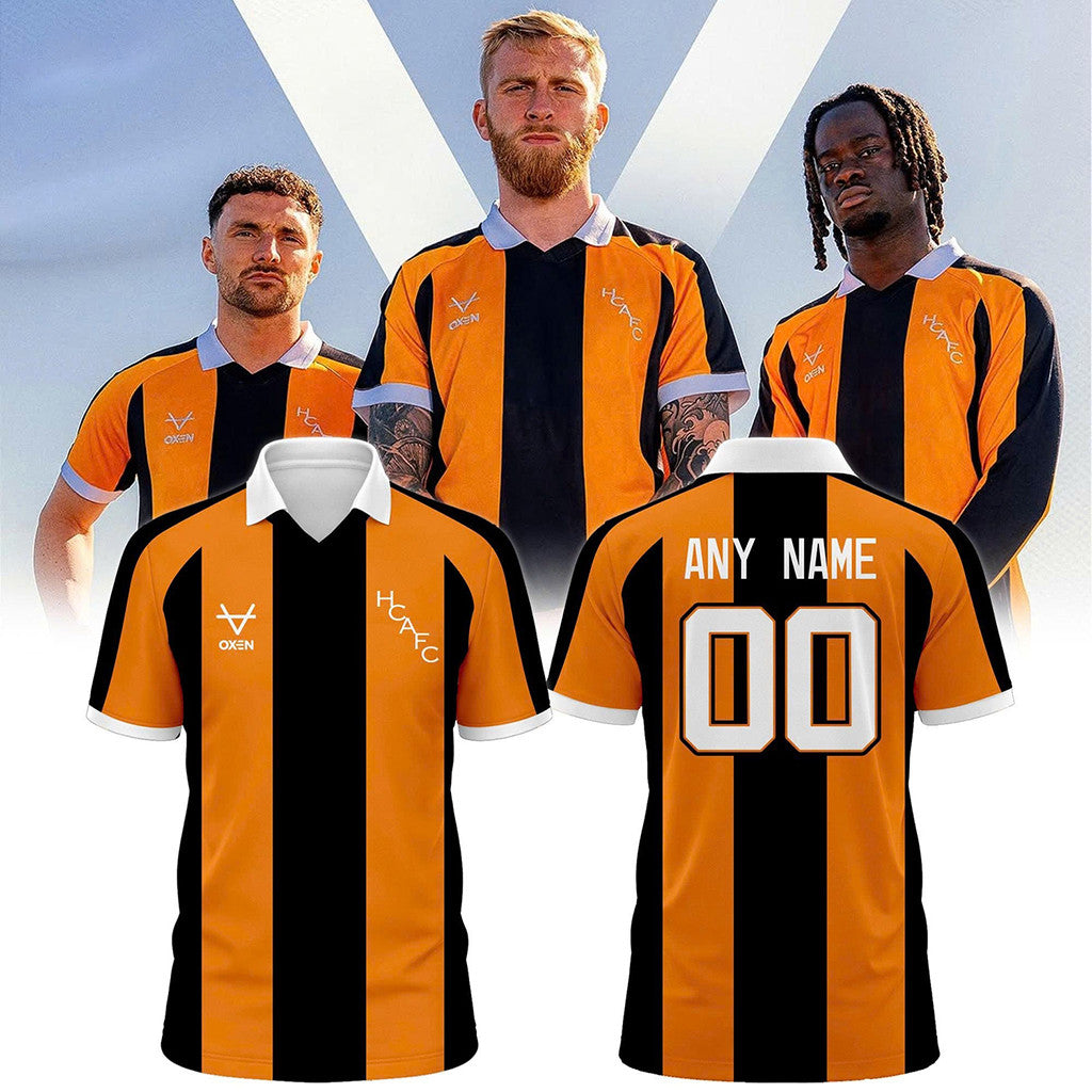 Personalised Hull City 26 27 Home Jersey Shirt Hull City AFC Merch Present For Husband - Merchluma