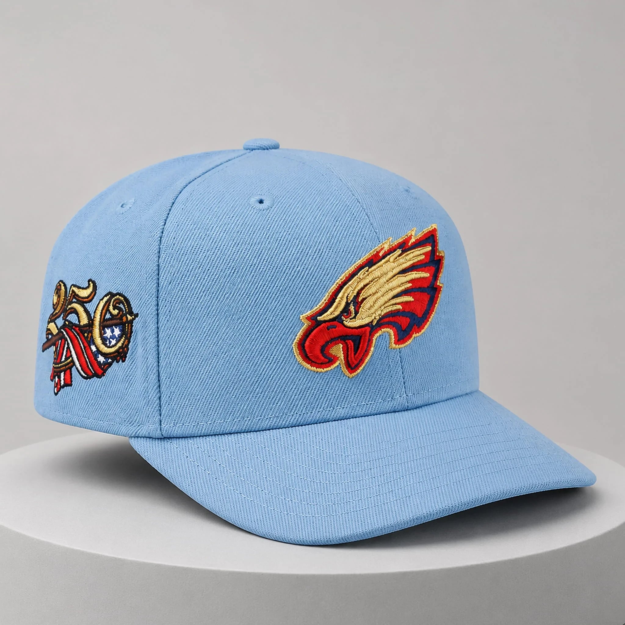 Philadelphia Eagles USA 250th Red White Blue Hat Embroidered Philadelphia Eagles Merch 2026 - Merchluma