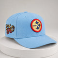 Pittsburgh Steelers USA 250th Red White Blue Hat Embroidered Pittsburgh Steelers Merch Fan Gift - Merchluma