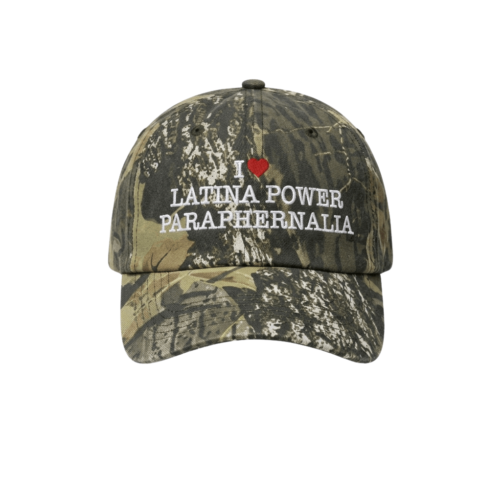 I Love Latina Power Paraphernalia Camo Hat Embroidered Gift Ideas For Brothers - Merchluma
