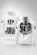 Cincinnati Bengals 2026 White Bengal Hoodie Cincinnati Bengals Merch Gift For Football Lovers - Merchluma