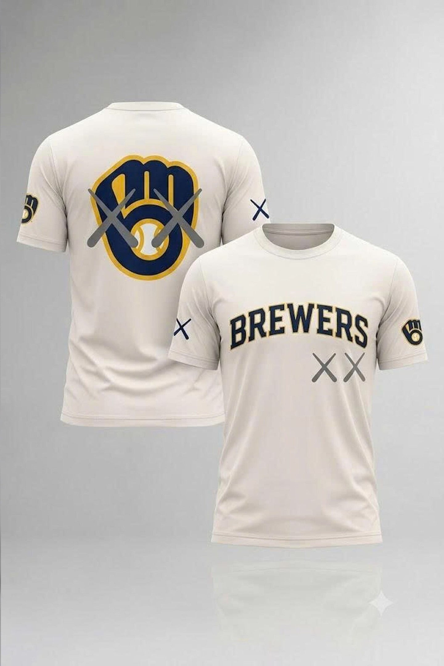 Milwaukee Brewers X Kaws 2026 T-Shirt Milwaukee Brewers Merch Gifts For Baseball Lovers - Merchluma