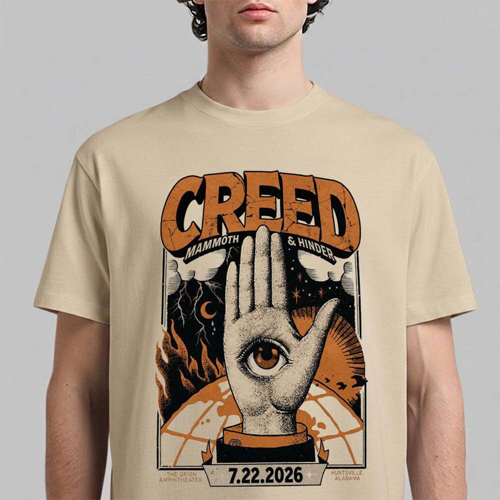 Creed Huntsville Alabama 2026 T-Shirt Creed Merch Gift For Rockers - Merchluma