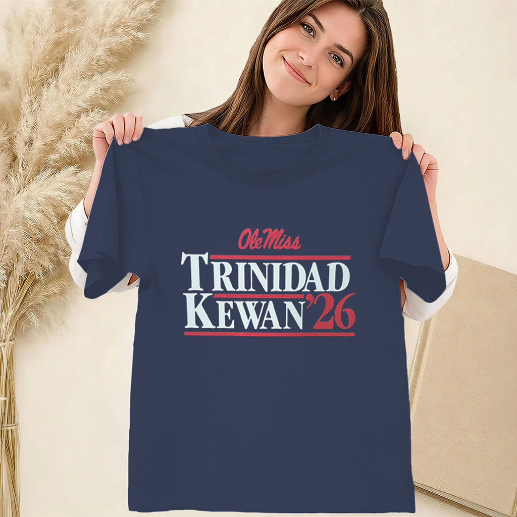 Trinidad Kewan 26 Ole Miss Heisman Campaign T-Shirt Ole Miss Rebels Merch Gift For Football Fans - Merchluma