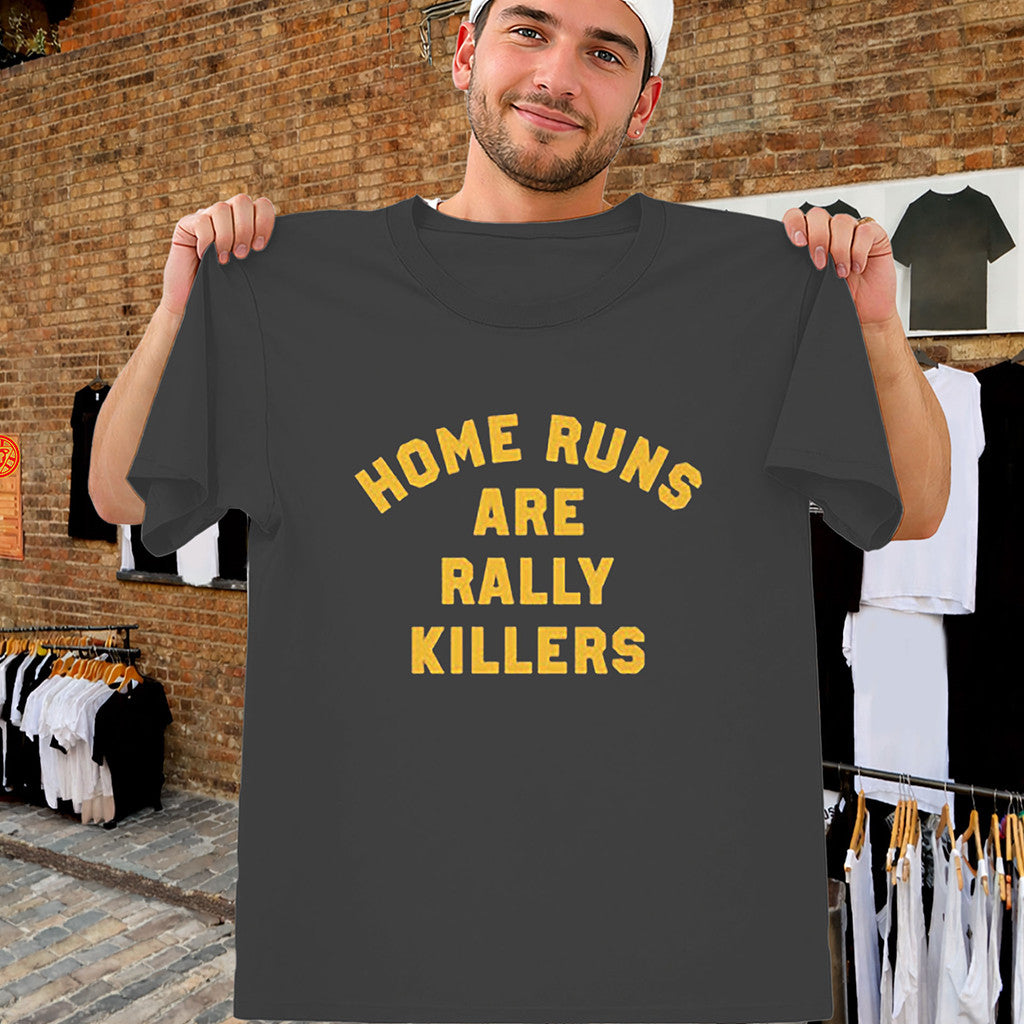 Home Runs Are Rally Killers Shirt Viral Baseball Meme T-Shirt Gifts For Baseball Fan - Merchluma