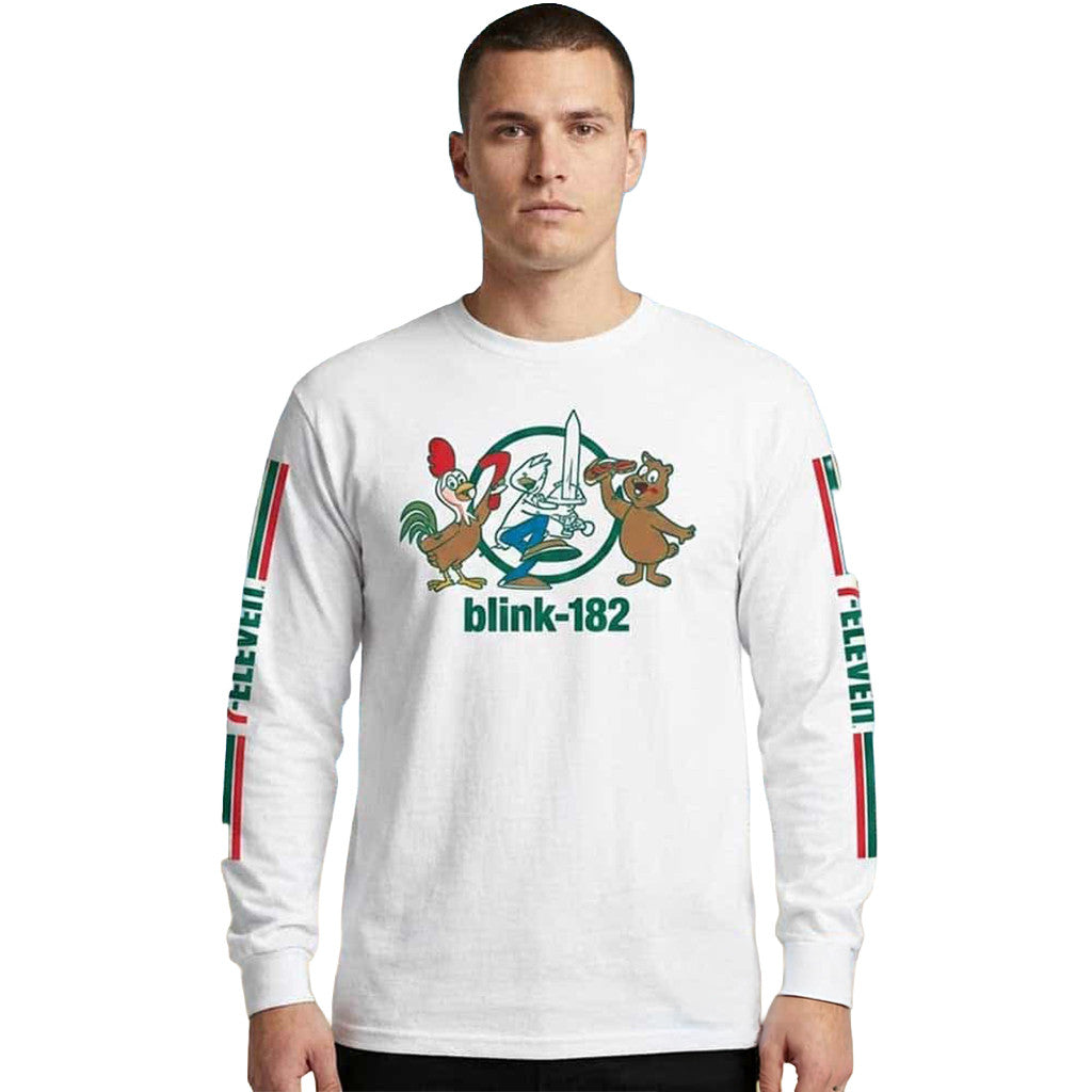 Blink-182 x 7-Eleven x Pac-Man Merch Collab Long Sleeve Shirt Gift For Boyfriend - Merchluma