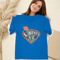 New York Liberty Torch Logo T-Shirt Viral Liberty Clothing Gift For Basketball Fans - Merchluma
