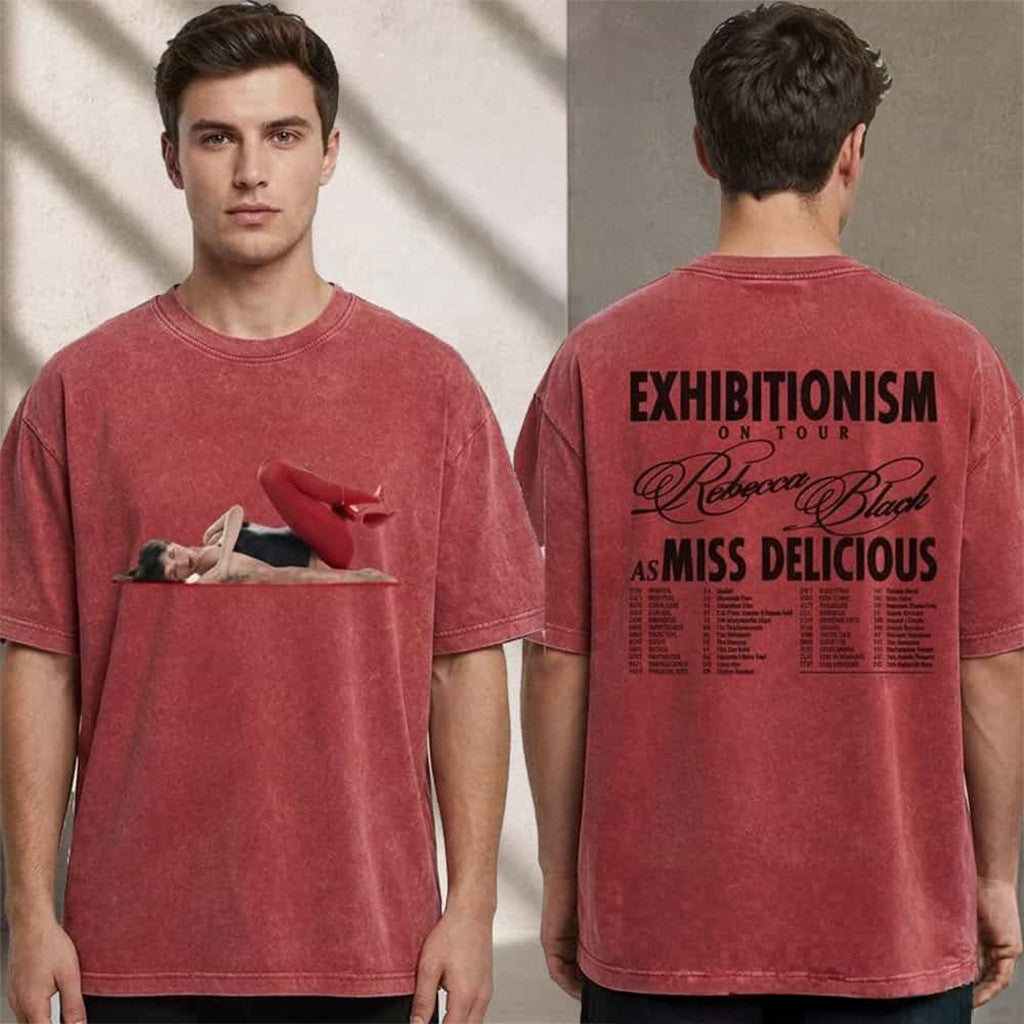 Rebecca Black Merch Exhibitionism On Tour 2026 North America Schedule Tour Shirt - Merchluma