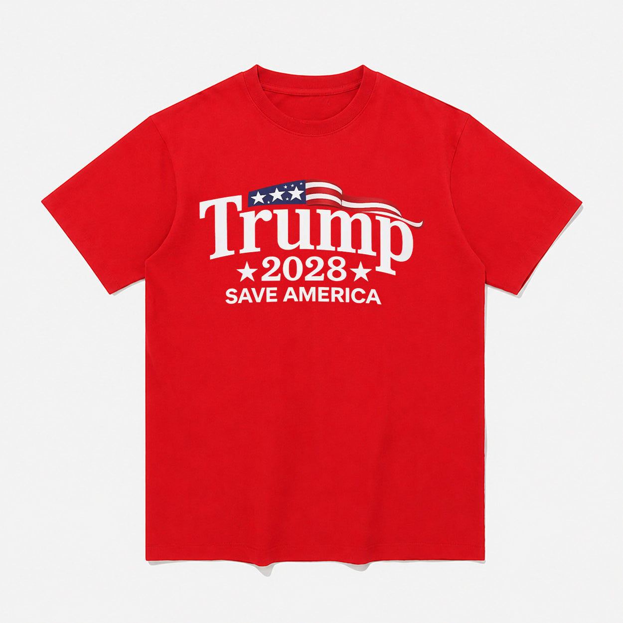 Trump 2028 Save America Shirt Red Election Tees MAGA Merch Best Gift For Trump Fans - Merchluma